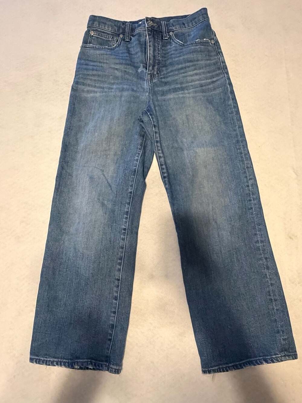 Madewell Women's Slim Wide-Leg Crop Jeans Size 27